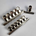 문구 사무용 스텐 서류 집게 문서 철 불독 클립 원형 6p 50