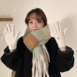 자수곰돌이 장갑