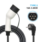 전기차급속충전기 전기 자동차 전류 조절 EV 타입 2 6KW 16A 1 상 6 10 13 5 미터 충전 케이블 IEC62196 3