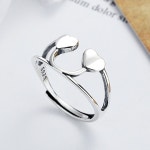 925순은반지 사랑의연결R382 프리사이즈 실버반지