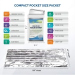 Primacare 포일 마일라 보온 담요 10팩 길이 52 x 너비 84 HB-10