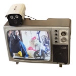 빈티지 모형 카페 인테리어 송출 아날로그 라이트옐로우 17 티비 촬영 옛날