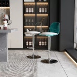 바 체어 회전 고급 단색 하이 모던 높이조절 투명