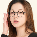 가벼운 남자 여자 메탈 블루라이트 편한 코패드 안경 카키 G0101