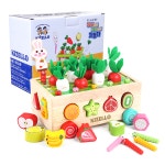 당근뽑기 장난감 유아 소근육 발달 과일 채소 돌 아기 원목 교구 선물