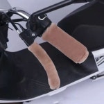 겨울용 오토바이 핸들 털 커버