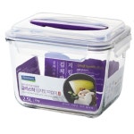 삼광글라스 글라스락 글라스락 퍼플에디션 핸디형 밀폐용기 5세트 직사각 핸디 2 5L 1개
