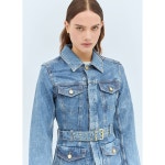 GANNI 가니 포일 데님 재킷 J1540566 J1540 566