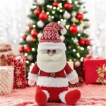 하얀겨울 산타 솜인형 크리스마스 트리밑 장식 인형