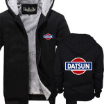 로고 맨투맨 캐주얼 헬스복 DATSUN SHUBUZHI 겨울 후드티 코트 두꺼운 재킷 남성용 플리스 후드