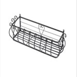 창문 화분걸이 대형 화분걸이대 난간 철재 철제 흰색 창틀 식물 폭21cm