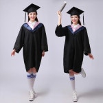 졸업복 판사복 남녀 공용 대학교 졸업 가운 고등학교 유니폼 팀 성인 학사복 모자 세트