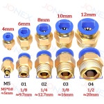 5PCS 공압 피팅 커넥터 PC 4 6 8 10 나사 1 8 1 4 3 8 1 2 공기 호스 파이프 퀵 액세서리
