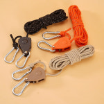 로프라쳇 5M 캠핑 타프 스트링 스토퍼 비너 로프 끈