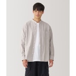 무인양품 일본 MUJI 신사 세탁 옥스 스탠드 컬러 긴팔 셔츠 - 계 589540