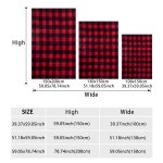 레드 체크 무늬 플란넬 울 담요 두께 남녀공용 생일 선물 담요 1PC 260GSM