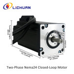 Lichuan Nema 폐쇄 루프 스텝퍼 모터 토크 5 8A 8 도 인코더 5Nm Install holes LC60H2127 DC20-50V 1 1000PPR 24
