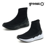 베어파우 베어파우그루브GROOVE REQUIN 삭스 스니커즈 블랙화이트 G0594MCW 230