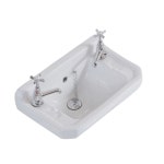 빈티지세면대 도기 레트로세면기 프랑스식 소형세면대