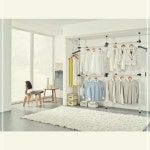 행거 정리 헹거 수납 4단 옷걸이 업그레이드 사무실 VW980FAE