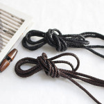 1마 가죽끈 꽈배기끈 장식 끈 2컬러 부자재 1개