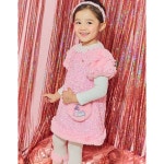 프렌치캣 프렌치캣2 PK 스팽클 벨벳 OP ch 반팔 라운드 여아 Q46DBO070 120