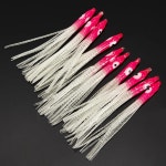 빛나는 오징어 스커트 미끼 잉어 낚시 소프트 루어 낙지 어두운 4 10pcs