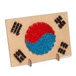 스트링아트 태극기만들기1P 초등 유치원 어린이집 방과후 만들기 1개