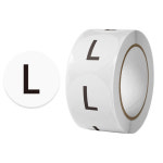 사이즈 라벨 스티커 L 500P 1롤