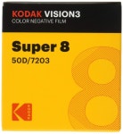 코닥 Kodak Super 8 컬러 네거티브 50D 7203 50ft 카트리지 VISION3