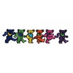 CD VisiON 온ary ApplicatiON 온 Grateful Dead Dancing BEAR 이어s 3x8 패치 멀티컬러 라지 1202