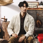 남자 봄 자켓 가을 빈티지 코듀로이 정장 원픽1