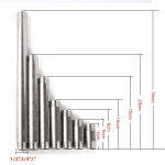 1PC 스테인레스 스틸 더블 수나사 연장 튜브 정원 관개 가정용 파이프 길이