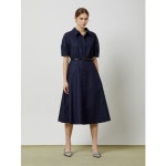 씨씨콜렉트 하프슬리브 벨티드 셔츠형 원피스 C243MSE003