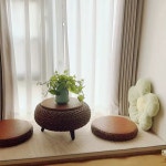 복장을 거실 미니 수납 50 다다미 지름 원색 식탁 라탄테이블 40 원형 짚단부들 원색 짚단부들 지름 40