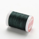 가죽 공예 재봉실 라운드 스레드 폴리에스터 코드 코팅 스트링 A 0 1개 2 17-Dark Green