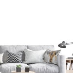 스마트벽지 1mX20m 라인청그레이 단열벽지 붙이는벽지 도배 셀프