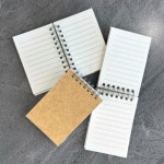 베이지 미니노트 A7 사이즈 줄노트 스프링 미니수첩