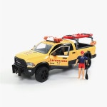 브루더 어린이장난감 중장비 자동차장난감 크리스마스선물 닷지 픽업트럭 수상구조대 피규어