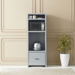 주방수납장 다용도 수납 렌지장 쌀통세트 HYR36B