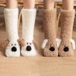 여성 귀여운 디자인 부드러운 소재 방한 레그 양말