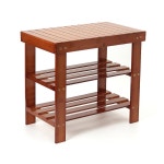 조립식 방수처리 스툴형 대나무 원목선반 3단선반 전자렌지 옷방 이쁜 옷장