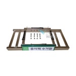 실외분리수거장 비닐 마대형 100L 스텐 1구 조립식 분리수거대 원룸 야외 현장