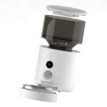 애완동물 자동 배식기 사료통 습식 앱연동 급식기 급여기 애견 정량 사료 흰색