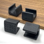 U 타입 의자 발 튜브 랩 패드 미끄럼 방지 가구 테이블 다리 끝 캡 커버 바닥 보호대 클램프 20 개