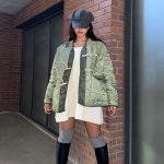 빛나는당신 깔깔이 퀄팅 자켓 3온스 누빔 떡볶이 패딩