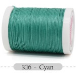 뜨게 가죽 공예용 플랫 스레드 롤 바느질 코드 봉합 공장 제본 B 8mm-80M 1개 5 16 - Cyan 150D-0
