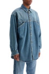 모스키노 MOSCHINO denim shirt with pockets 0285 J0221 0222