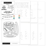 가을 생일 파티 금속 커팅 다이 투명 스탬프 스텐실 인사 카드 7 1개 B Puzzle H3206