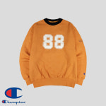 챔피온 90s 넘버88 빈티지 프린팅 기모 코튼 스웻 모크넥 맨투맨 티셔츠 새상품 L